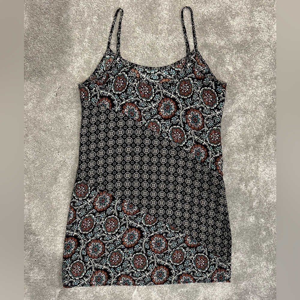 Xhilaration Multi-Print Swim Cover Up Cami Dress Like New Women’s Size Small - Picture 3 of 6